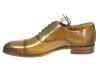 Chaussures Richelieu à lacets avec bouts rapportés droits de la marque Berwick, tige, doublure cuir et semelle intérieure cuir, cousu Good Year, très belle patine de luxe