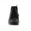 Boots de la marque française INEA, BELLA de couleur noir/anthracite, matériaux cuir, semelle extérieure élastomère compensée flexible très légère avec talon compensé 4 cms,  fermeture lacet et  zip