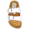 Sandales de la marque espagnole YOKONO pour femmes en cuir vernis blanc