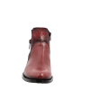 Bottines de la marque espagnole JOSE SAENZ de couleur tuile rouge, dessus/tige cuir, doublure cuir, semelle intérieure cuir, semelle extérieure caoutchouc, haut. talons 4 cms, haut. tige 14,5 cm