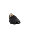 Chaussons pour homme de marque HELLER TAVON, pantoufle d'intérieur basse, dessus cuir lisse noir ,doublée cuir sur semelle élastomère, de fabrication française.