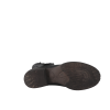 Mi-bottes en cuir noir, de la marque italienne DRUDD, dessus cuir, intérieur cuir, semelle extérieure élastomère, talon 4 cms, boucle décorative sur le côté