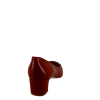 Mocassins à boucle décorative en cuir verni de la marque WILLIAMS.H, semelle extérieure élastomère, talon carré de 4 cms).