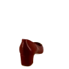 Mocassins à boucle décorative en cuir verni de la marque WILLIAMS.H, semelle extérieure élastomère, talon carré de 4 cms).