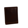 Portefeuille à trois volets en cuir pour homme, marque GIANNI CONTI, brown, logogravé, dimensions l10*H13.