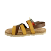 Sandale CHIPRE 147 en cuir de la marque espagnole YOKONO, dessus/tige cuir, doublure cuir, semelle intérieure cuir, semelle extérieure élastomère, boucle à boucle croisée, sangle arrière.