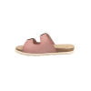 Sandale en cuir de la marque espagnole YOKONO. brides sur la claque, semelle extérieure en liège, semelle intérieure matelassée, hauteur talon 3 cms.