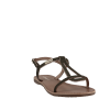 Sandales de la marque Les Tropéziennes, dessus cuir de vachette, doublure cuir, semelle intérieure cuir, semelle extérieure élastomère