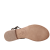 Sandales en cuir de la marque Les Tropéziennes, dessus/tige cuir, doublure cuir, semelle intérieure cuir, semelle extérieure cuir, fermeture boucle, talon 1 cm.