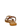 Sandales en cuir de la marque Les Tropéziennes, Hironela tan, dessus/tige cuir, doublure cuir, semelle intérieure cuir, semelle extérieure cuir, fermeture boucle, talon 1 cm environ.