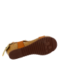 Sandales compensées de la marque espagnole YOKONO, dessus/tige cuir, doublure cuir, semelle intérieur cuir, semelle extérieure élastomère, hauteur de talons 6 cms.