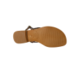 Sandales 100% cuir HOUKA kaki/multi et imprimé léopard, munie d'une boucle ajustable.Dessus/tige cuir, doublure cuir, semelle intérieure cuir, semelle extérieure synthétique.