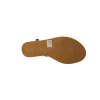 Sandale à entre-doigt OSIRIS en cuir vert/prune/rouge/jaune et noir montée sur une semelle synthétique et souple. Dessus/tige cuir,doublure cuir, semelle int cuir, bride fermeture boucle, talon plat