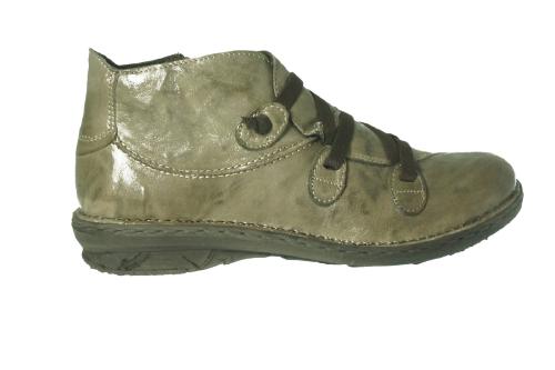 Chaussures mi-hautes italiennes de la marque KHRIO, mi-hautes, dessus/tige cuir, doublure cuir, semelle intérieure cuir, semelle extérieure autre matière, type de fermeture lacets/zip