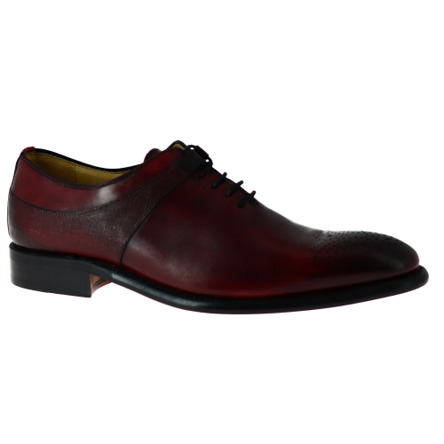 Chaussures Richelieu, marque BERWICK, à laçage composit d'une finesse et d'une ingéniosité remarquable avec bout fleuri, doublure, empeigne, semelle cuir, cousu Good Year