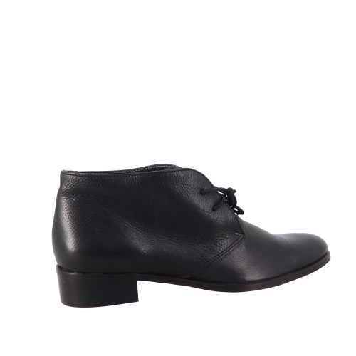 Chaussures montantes noires de la marque WILLIAMS.H by VIDI STUDIO, 100% cuir grainé, semelle extérieure élastomère,   ​deux oeillets