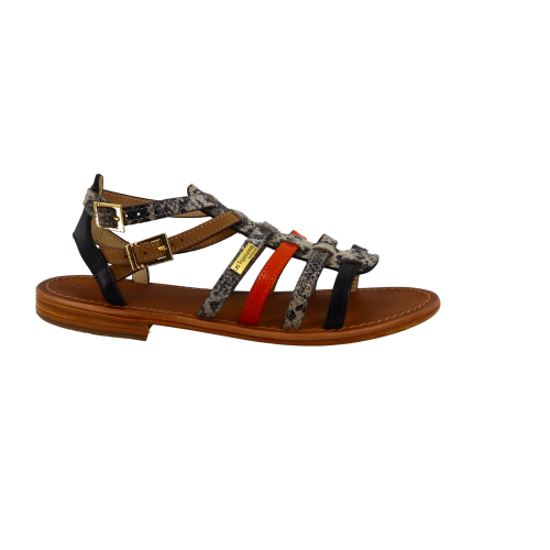Sandales de la marque LES TROPEZIENNES par M. BELARBI, dessus cuir, doublure cuir, première cuir, semelle extérieure cuir