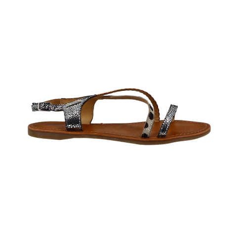 Sandales de la marque LES TROPEZIENNES, par M. BELARBI, dessus cuir, doublure cuir, première cuir, semelle extérieure matière synthétique